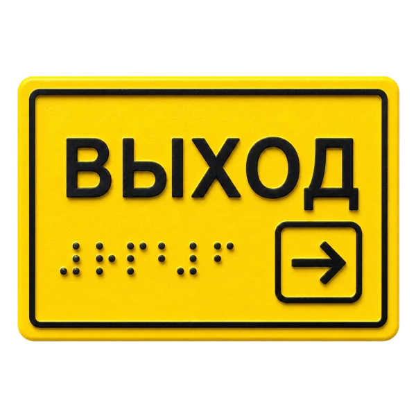 Тактильная продукция Брайля